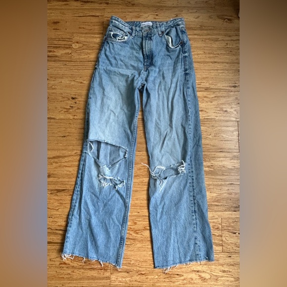 Zara Wide Leg Jeans Size 8 - Picture 1 of 1
